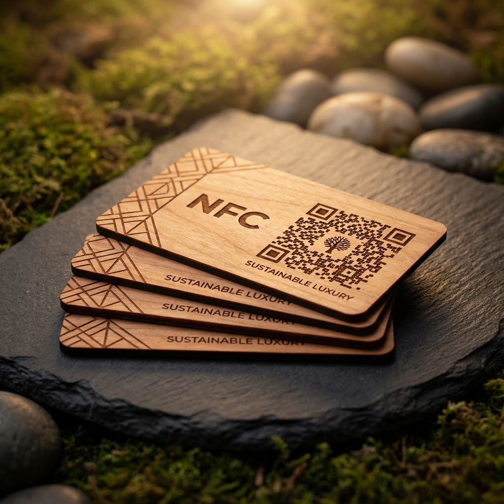Wooden NFC Cards